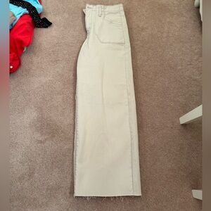 Kensie Women's Wide Leg Cream Jeans